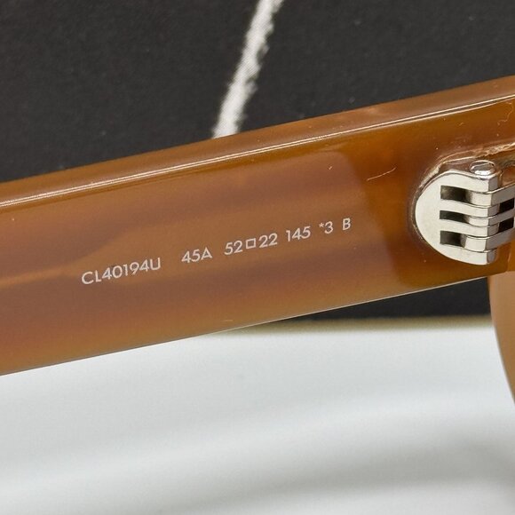 NEW CELINE CL40194U 45A ORANGE WOMEN OVAL SUNGLASSES CELINE - Picture 9 of 10